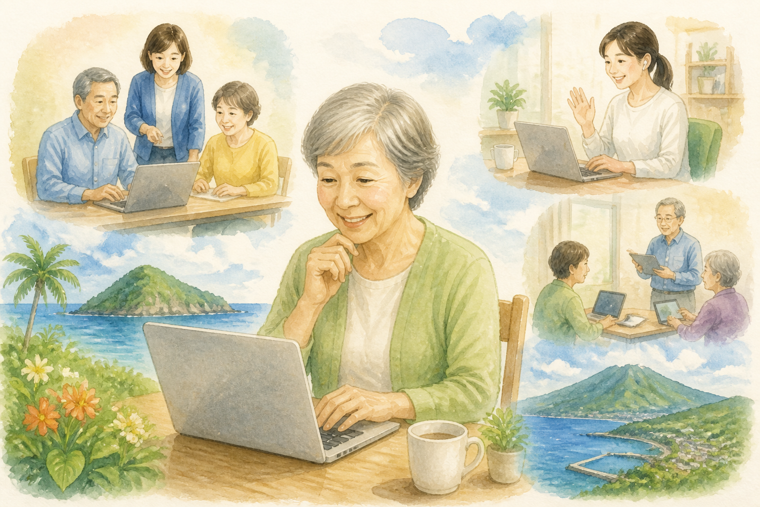 八丈町では組み合わせ型の学び方が現実的です