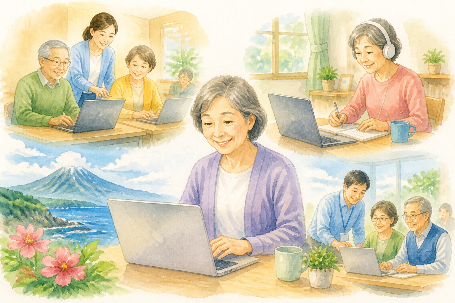三宅村の60代には組み合わせ型の学び方が合いやすいです