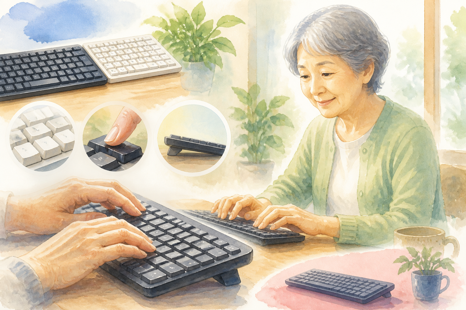 使いやすさを左右するのは見やすさと打ちやすさです