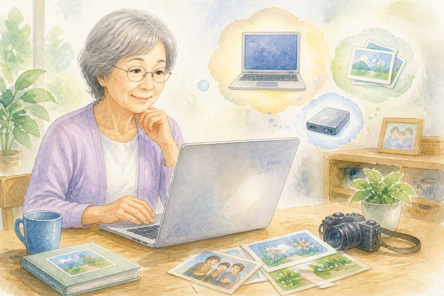 60代初心者には見やすくて容量に余裕のあるWindowsノートPCが適しています