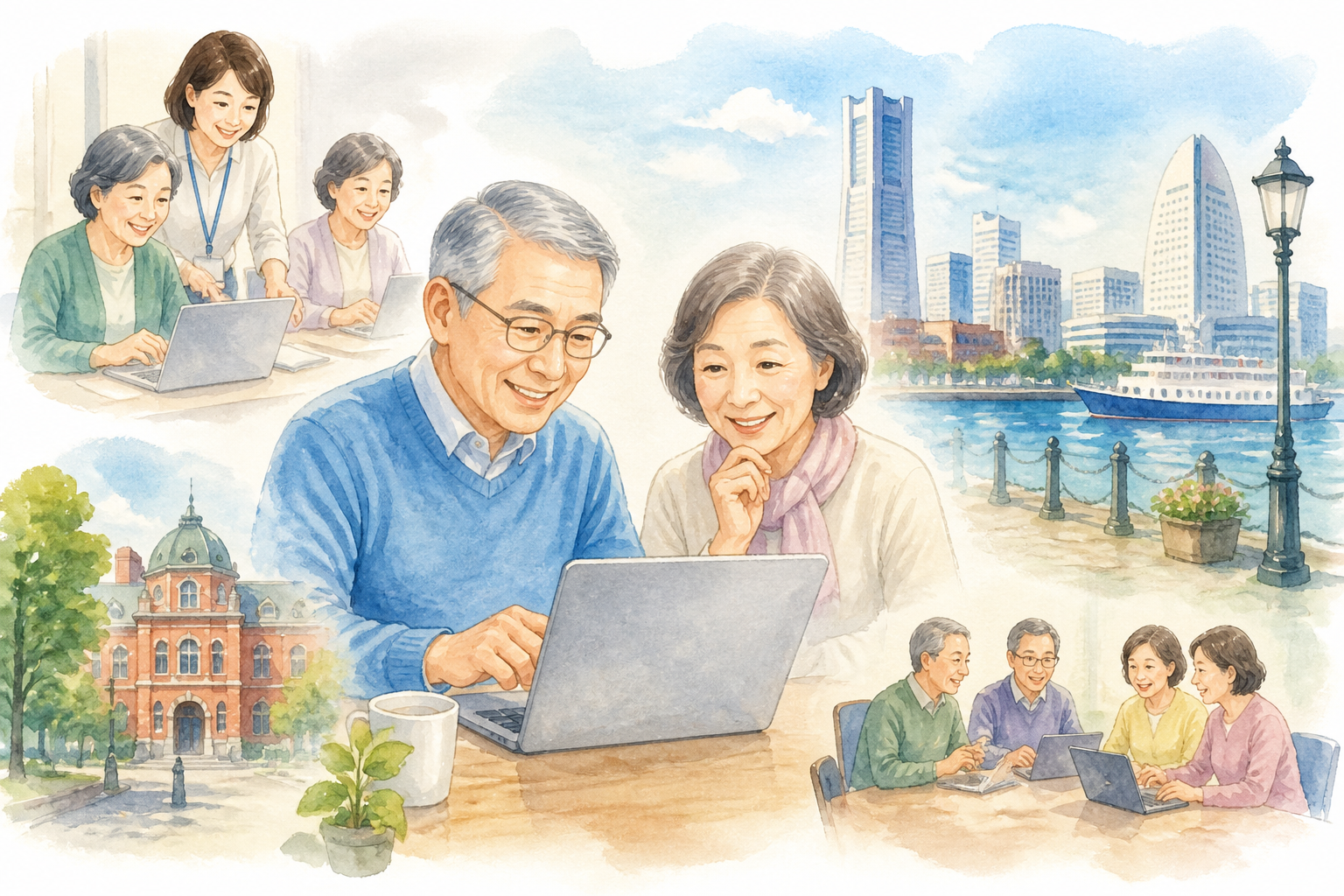 横浜市中区で60代が安く学ぶなら民間教室と公共講座の併用が有力です