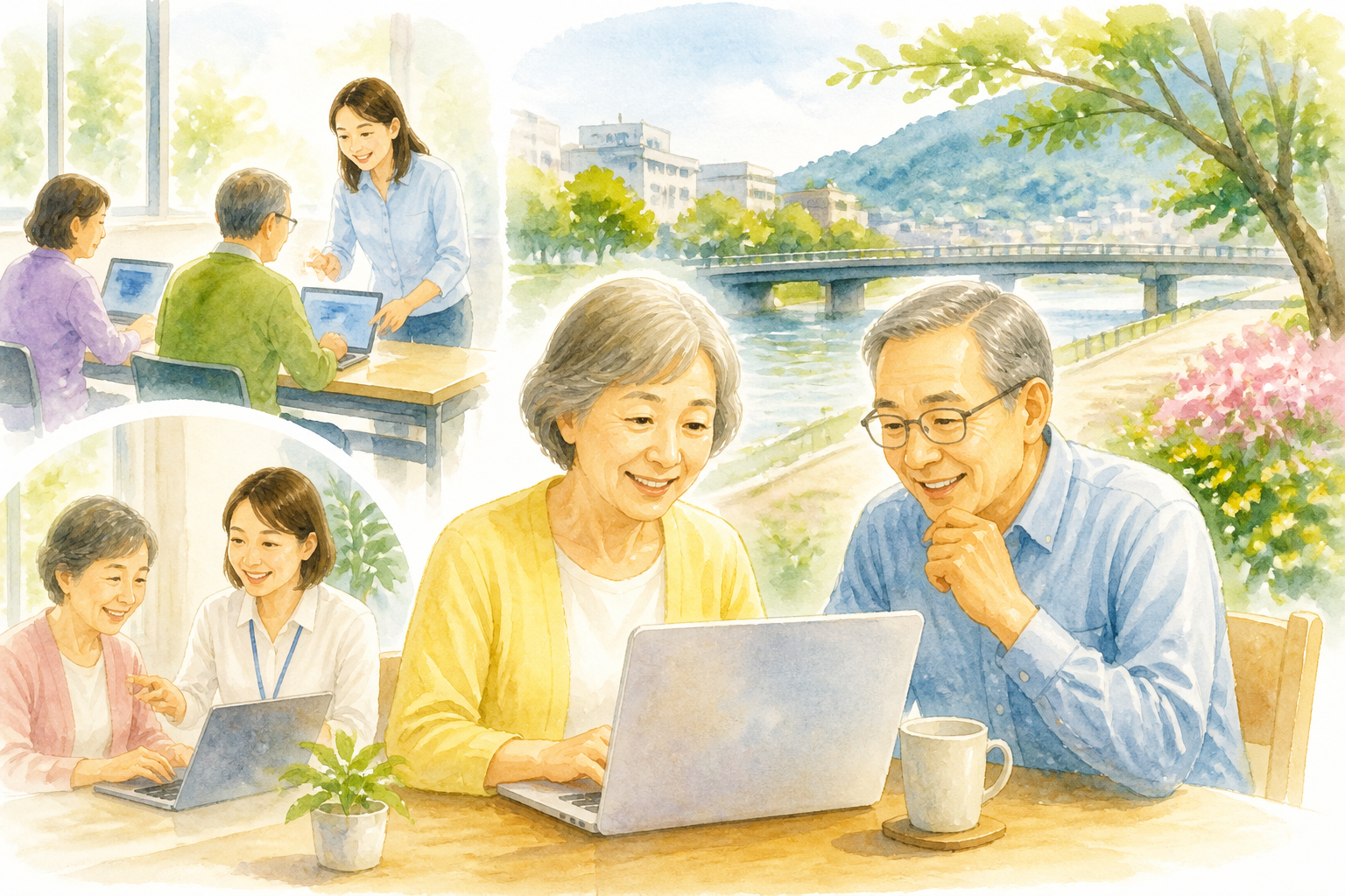 60代の方には自治体講座と個別教室の組み合わせが向いています