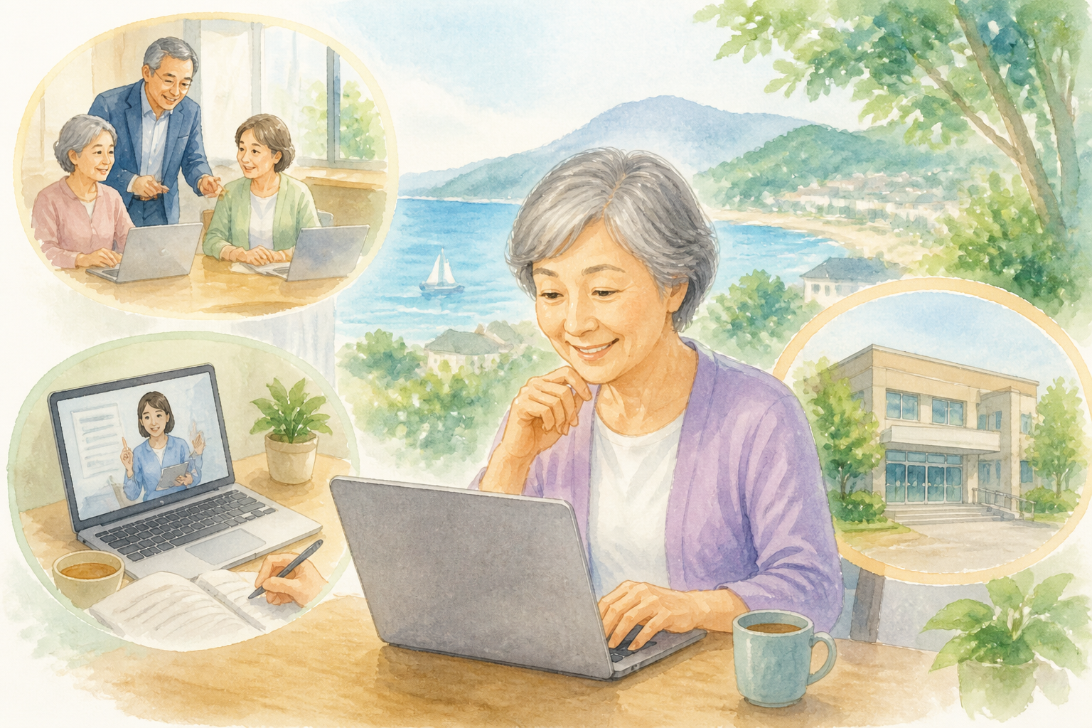 葉山町の60代には組み合わせ型の学び方が向いています