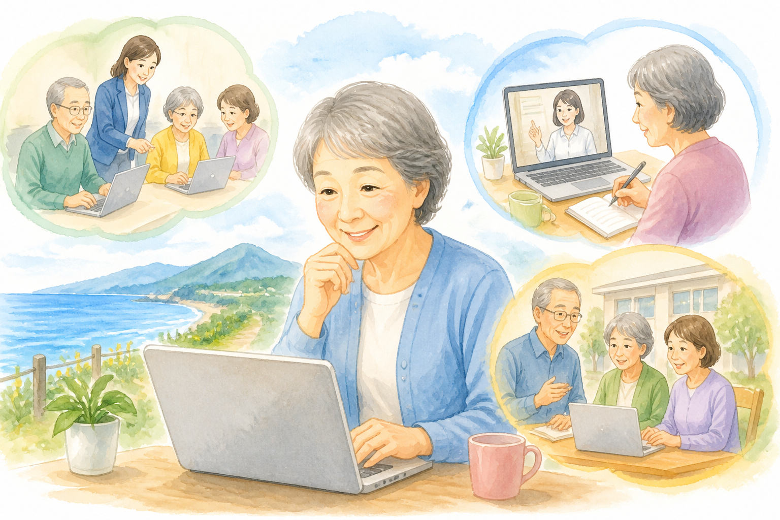二宮町の60代には組み合わせ型の学び方が向いています