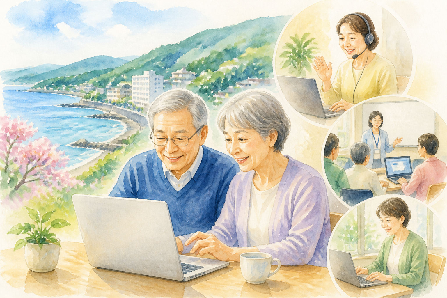 湯河原町で60代が学ぶなら組み合わせ型が続けやすいです