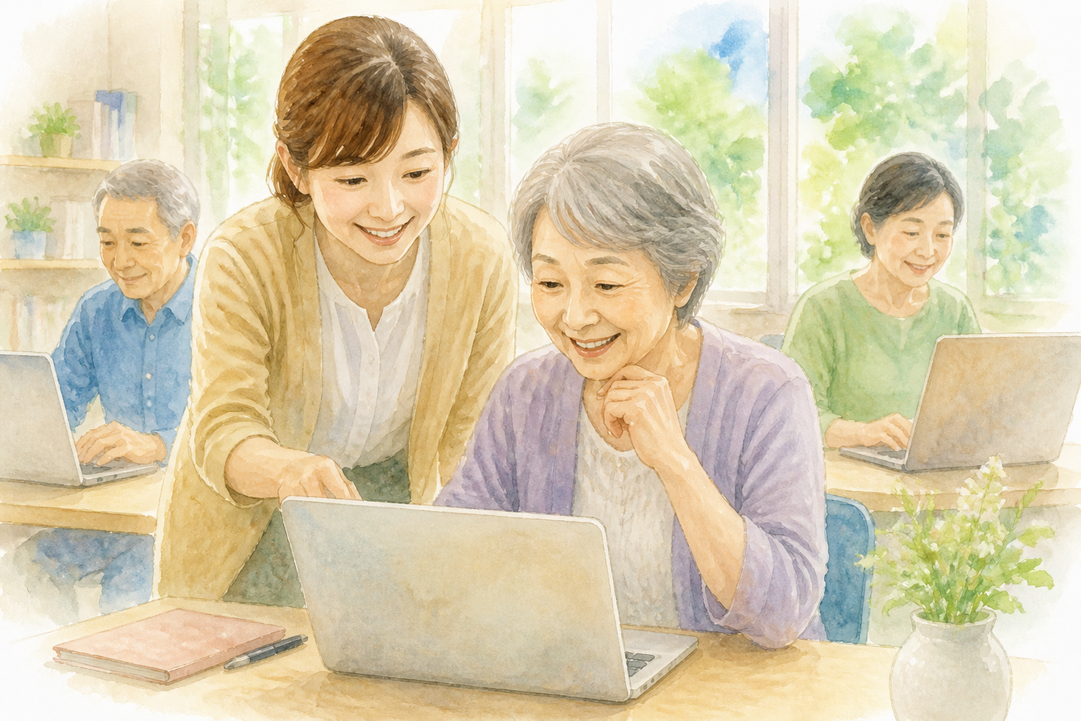 60代の方にとっては市民パソコン塾が有力候補です