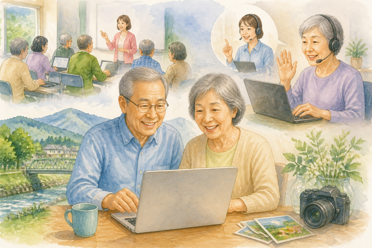 横瀬町で60代が学ぶなら対面とオンラインの併用が現実的です