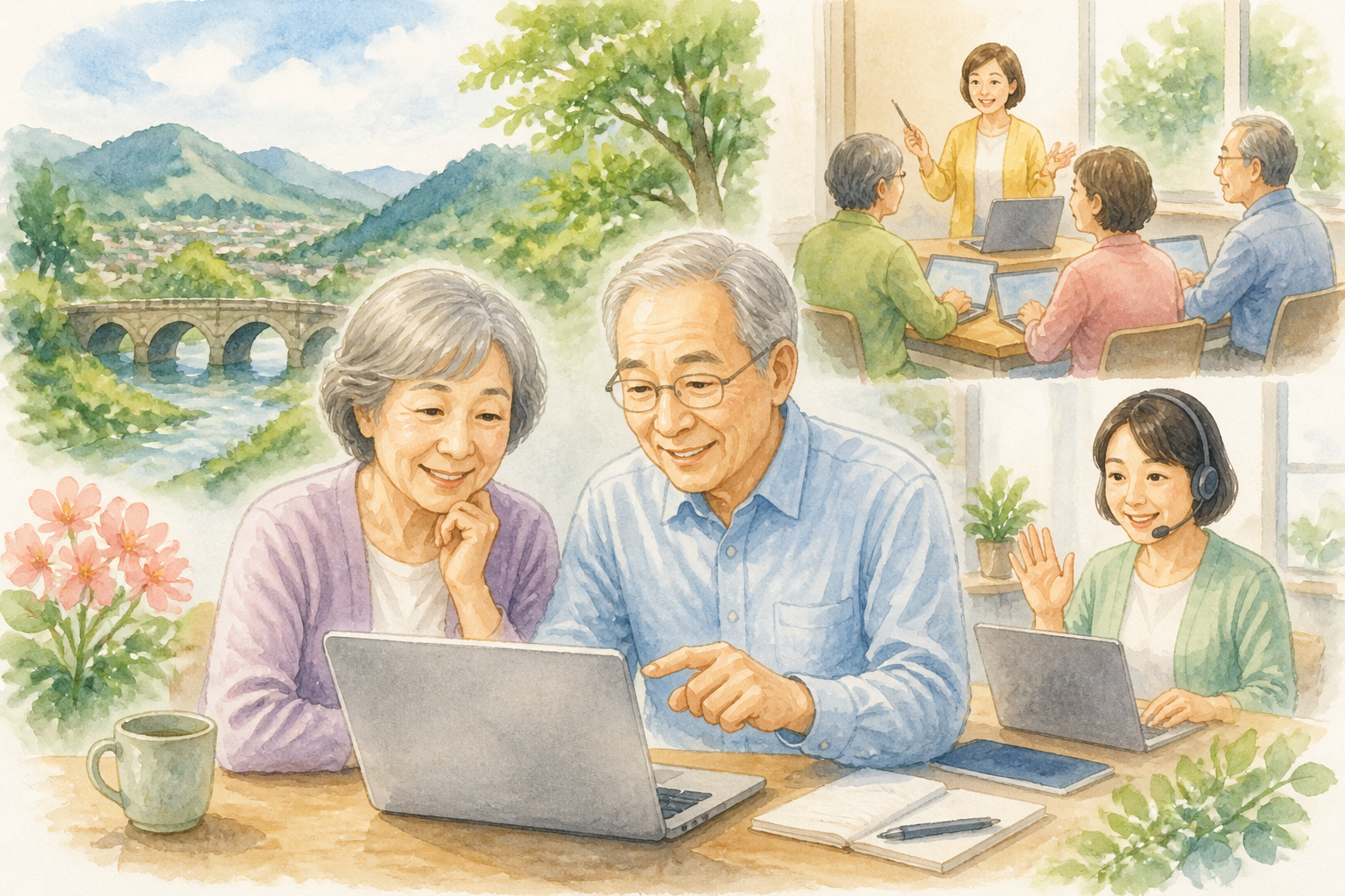 美里町では公的講座を起点にしながら近隣教室やオンラインを組み合わせるのが現実的です