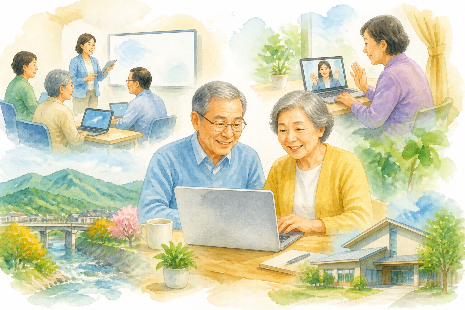神川町で60代がパソコンを学ぶなら地域窓口と近隣教室の併用が適しています
